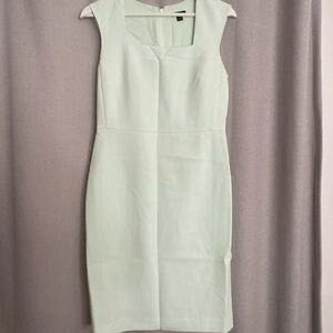Ann Taylor Mint Green Midi Sheath Dress